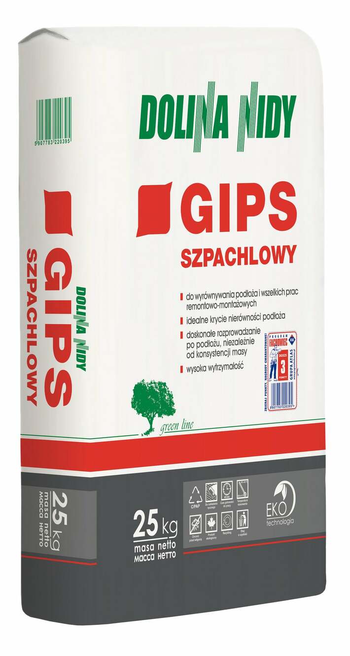 Gips szpachlowy 25 kg Dol.Nidy