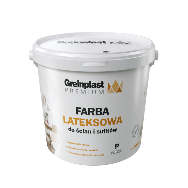 Greinplast Premium Farba Lateksowa biała 10L